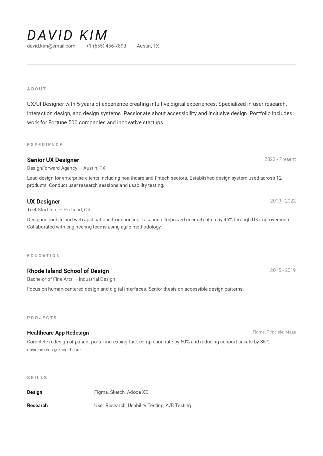Graphically Perfect Cv Example Perfect CV - AI-Powered Professional CV Builder | Create ATS-Friendly ...